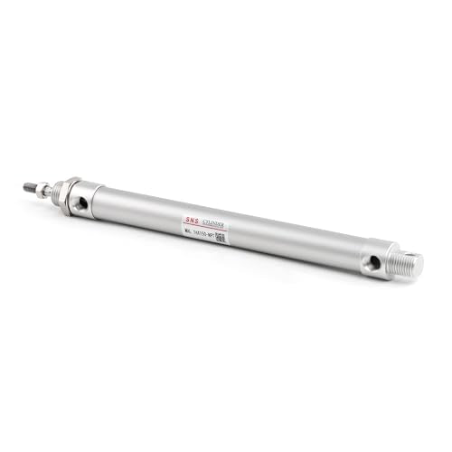 SNS Pneumatic 16mm Bore 150mm Stroke NPT1/8 Aluminum Alloy Mini Air Cylinder Double Action MAL16x150 - size: MAL16*150-NPT