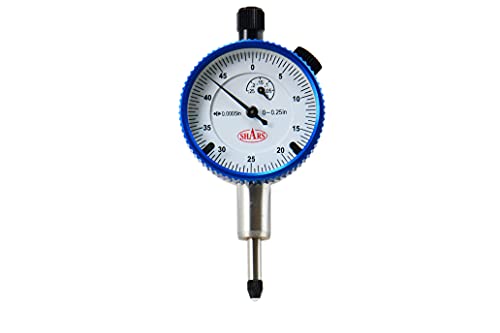 Shars 0.25" Dial Indicator 303-3101A P] - color: White, size: .25" x .0005" 303-3101A
