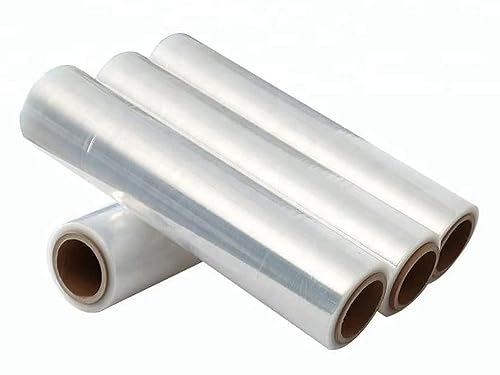 4 Roll 18" x 1500 feet Stretch Film-Wrap 80 Gauge Industrial Strength Stretch 20 Microns Durable for Moving Packing Packaging Heavy Duty Warehouse Shrink Film (Clear) - color: Clear, size: 4 PACK