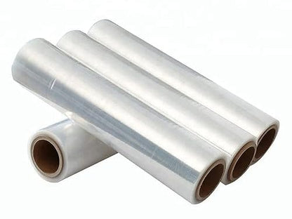 4 Roll 18" x 1500 feet Stretch Film-Wrap 80 Gauge Industrial Strength Stretch 20 Microns Durable for Moving Packing Packaging Heavy Duty Warehouse Shrink Film (Clear) - color: Clear, size: 4 PACK