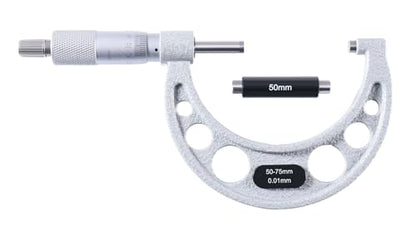 Accusize Outside Micrometer, 50-75mm x 0.01mm, EG00-0075 - size: 50-75mm