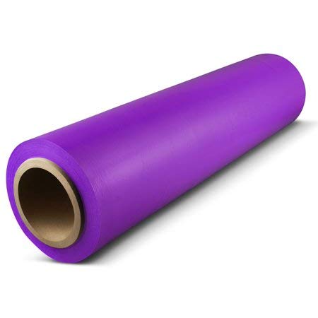 18"x 1500 FT Roll - 80 Gauge Thick + Heavy Duty .Stretch wrap Moving & Packing Wrap. Industrial Strength, Plastic Pallet Shrink Film Ideal for Furniture, Boxes, Pallets… (Purple, 2 Pack) - color: Purple, size: 2 PACK