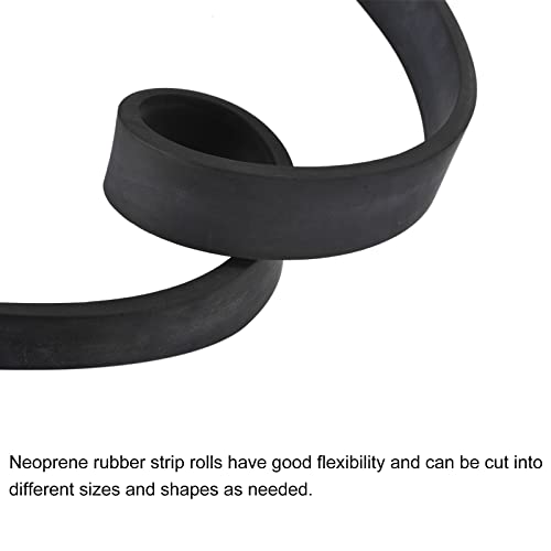uxcell EPDM Spongy Rubber Sheet Strips 3/8" T x 1.18" W x 78.74" L, Neoprene Rubber Sheet Rolls for DIY Gasket, Sealing Padding, Reduce Vibration Mat - size: 3/8"T x 1.18"W x 78.74"L