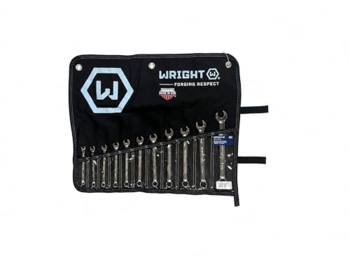Wright Tool 950 11-Piece Metric Wrench Set 7-19mm USA Wright Grip 2.0