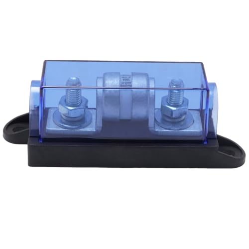 Class T Fuse Holder, 250V DC 350Amp Fuse Block, Protection for Inverters, Car Audio Systems, Replaces Standard Fuse Holders for RVs, Boats, Trucks - size: 250V 350A