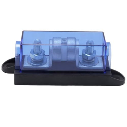 Class T Fuse Holder, 250V DC 350Amp Fuse Block, Protection for Inverters, Car Audio Systems, Replaces Standard Fuse Holders for RVs, Boats, Trucks - size: 250V 350A