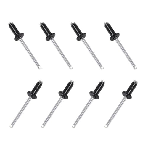 Maozaa 100 PCS 1/8" x 5/16" Aluminum Blind Rivets, 3.2 x 8mm Pop Rivets, Black - color: Black, size: 1/8" x 5/16"