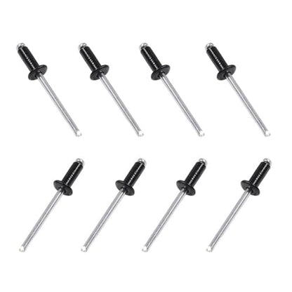 Maozaa 100 PCS 1/8" x 5/16" Aluminum Blind Rivets, 3.2 x 8mm Pop Rivets, Black - color: Black, size: 1/8" x 5/16"