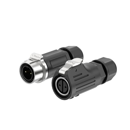 LP12 2PIN Industrial Waterproof Connector IP68 Quickly Plugging Aviation Connector Solder-Assembly M12 2PIN Circular Connector Fast Release Electrical Connector Female Plug&Male Socket - size: 2 Pin, style: Female Plug / Male Socket