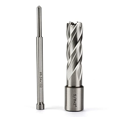 OSCARBIDE 5/8" x 2" HSS Annular Cutter 3/4" Weldon Shank Mag Drill Bit