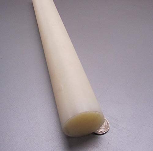Natural Nylon 6/6 Extruded Round Rod 1.50" (1-1/2") x 4 Ft Length 1 pc