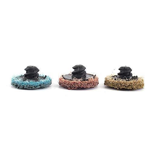 31Pcs 1'' Surface Conditioning Buffing Dics Quick Change Prep Polishing Pad Set with 1Pc 1/4'' Holder (1inch Set)