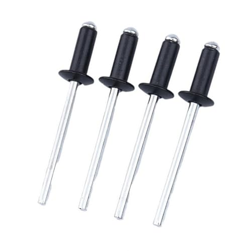 Maozaa 100 PCS 1/8" x 1/2" Aluminum Blind Rivets, 3.2 x 12mm Pop Rivets, Black - color: Black, size: 1/8" x 1/2"