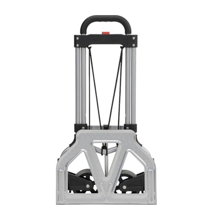 Magna Cart Steel Foldable Hand Truck with Telescoping Handle and 5-inch Rubber Wheels, 160 lb. Capacity (MCI-S-SS)