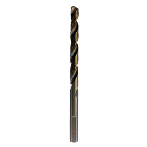 9/32-Inch Cobalt Steel M35 Jobber Length Twist Drill Bits for Hard Metal, Stainless Steel, Pack of 6 - size: 9/32 in