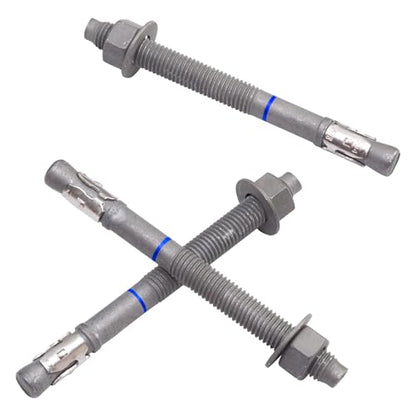 5/8" x 7" Concrete Anchors (20 Pack) 5/8 inch Wedge Anchors Bolts Hot Dip Galvanized - size: 5/8"x7" (20 PCS)