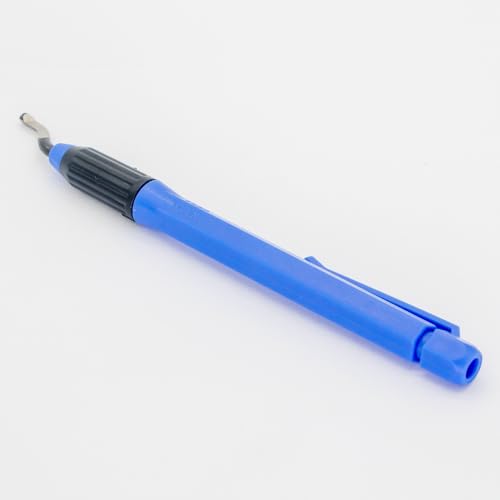 Deburring Tool Set NO2000 with 11 High Speed Steel Swivel Blades, 360 Degree Rotary Head for Metal, Resin, Aluminum, Copper, Plastic, 3D Printing, Brass, PVC Pipes - Ideal for Plumbing - Burr Removal - size: EO2000