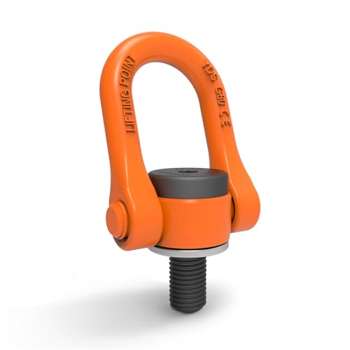 1 Pcs Swivel Eye Bolt, UNC Thread Universal Heavy Duty Swivel Hoist Rings 3/4" x 40 Max Load 6600 Lbs 360°Rotation Made of Alloy Steel, Tensile Strength > 1080MPa - size: 3/4" x 40