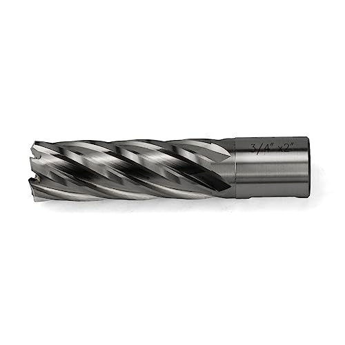 Annular Cutter JESTUOUS 3/4 Inch Weldon Shank 3/4 Cut Dia 2 Cut Depth