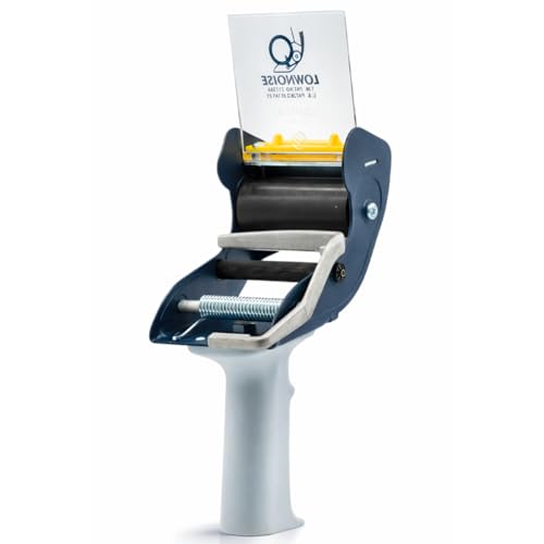WOD SNC-389 3" Mousetrap Low Noise Carton Sealing Packaging Tape Silent Gun Dispenser with Safety Blade Cover - Ideal for Noise Sensitive Environments: Fits Up to 3 in. Wide (Holds 3 in. Core) - size: For 3 Inch Tape
