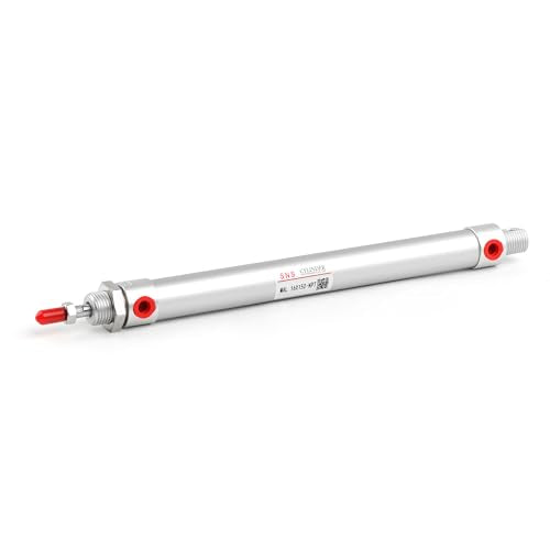 SNS Pneumatic 16mm Bore 150mm Stroke NPT1/8 Aluminum Alloy Mini Air Cylinder Double Action MAL16x150 - size: MAL16*150-NPT