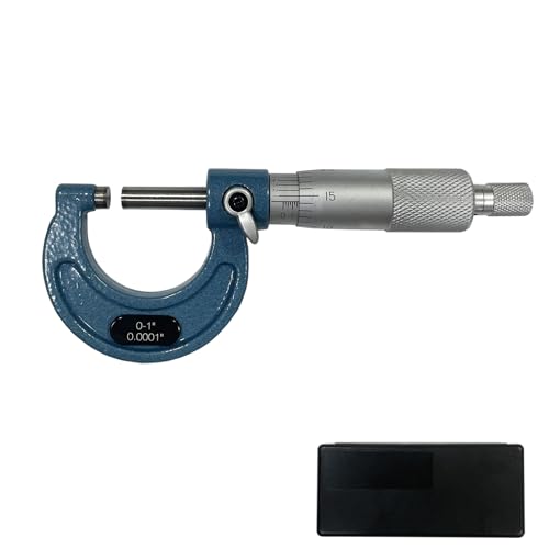 Outside Micrometer 0-1", Machinist Micrometer, 0.0001" Graduation Micrometer Set, Alloy Precision Micrometer, Machinist Tool Case (1Pcs) - size: 1Pcs