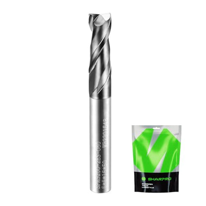 6mm Shank Carbide End Mills, 2 Flute Square End Mill Bits - size: 6mm(2 Flute)