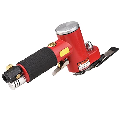 Air Sander, Mini Straight Line Air Sander with Sanding/Rubber/Iron Pad Random Orbital Pneumatic Sander Air-Operated Handheld Polisher Waxer for Auto Body Work Furniture Wood Metal Surface - size: KP-6903