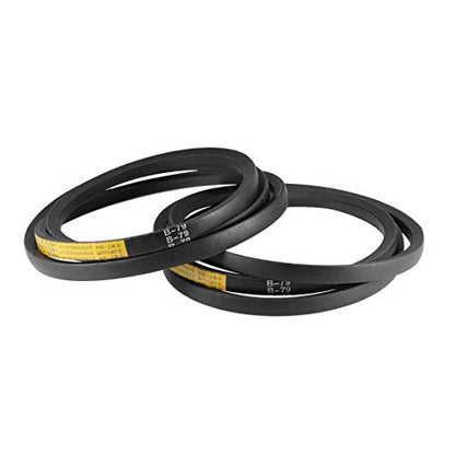 uxcell B79 V-Belts 79" Pitch Length, B-Section Rubber Drive Belt 2pcs - size: 79"