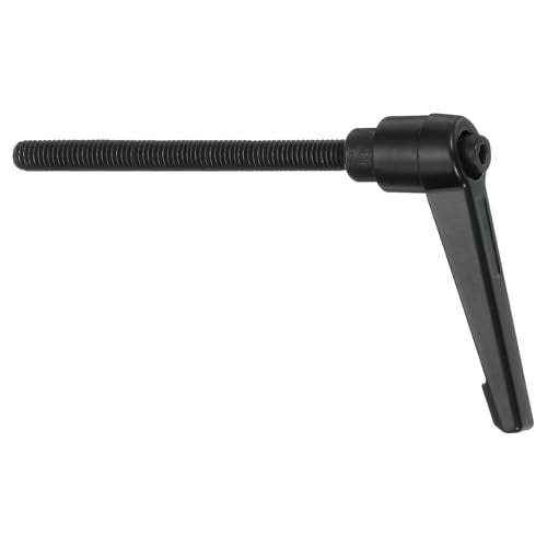 uxcell M6 x 70mm Adjustable Knobs Handle Male Thread Push Button Ratchet Quick Release Locking Rotating Bolt for Lathe Machinery, Black - size: M6 x 70mm