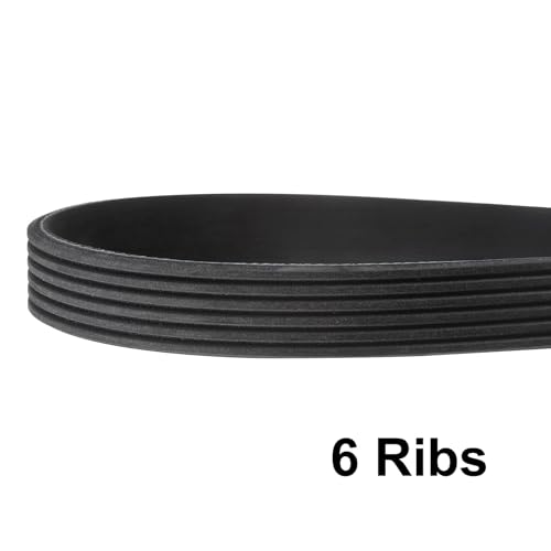 uxcell 6K388/6PK986 Serpentine Belt 6 Ribs 986mm Length x 21mm Width x 5mm Height, EPDM Poly V Belt, Multi Wedge Micro V Belt for Vehicle - size: 6PK986