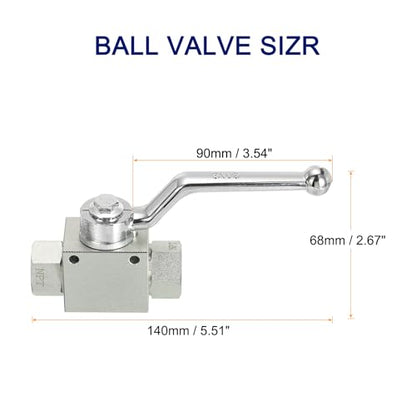 PATIKIL High Pressure Washer Ball Valve Kit, Stainless Steel Washer Hose with Tapes 1/4 Inch Quick Connect for Power Washer Hose, 4500 PSI Pressure