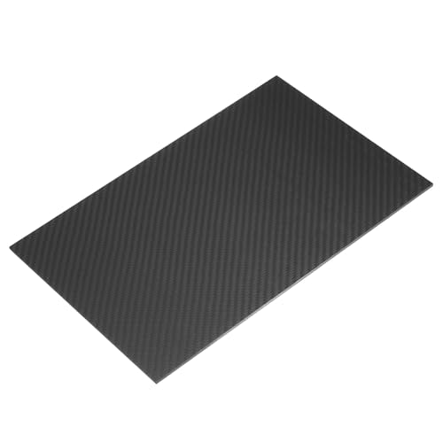 MECCANIXITY 3K Carbon Fiber Plate Panel Sheets, 200 x 300 x 2.5mm Carbon Fiber Board Plate Matte Twill Weave Panel Sheets Flexible for RC Aircraft, Model Car, Auto Parts - size: 200 x 300 x 2.5mm/7.87 x 11.8 x 0.1 inches