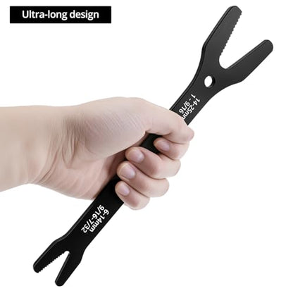 QWORK Universal Wrench Set - Multi-functional SAE & Metric, 38 Sizes in 2 Pieces