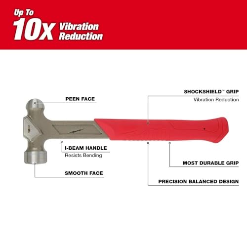 48-22-9130 Ball-Peen Hammers for Milwaukee 16oz Steel Hammer