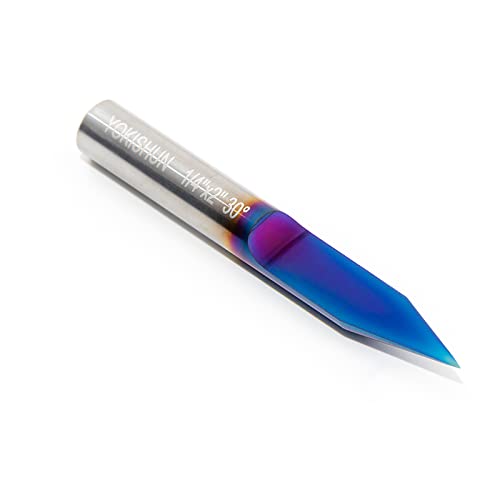 1/4" Shank CNC Router Bit 30 Degree Engraving Bit 0.005 Tip V Groove Bit - style: 30 Degree V Bit