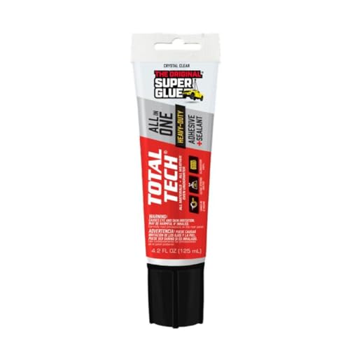Super Glue Total Tech Construction Adhesive Sealant 4.2 oz. - color: Clear