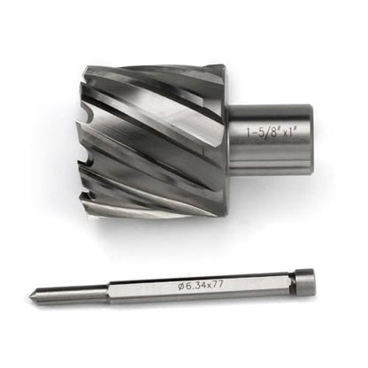 Annular Cutter JESTUOUS 1-5/8 Inch Cut Dia 3/4 Weldon Shank 1 Cut Depth