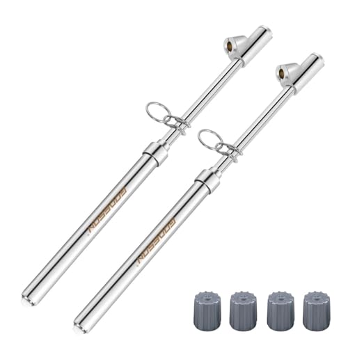 GODESON Dual Head Tire Pressure Gauge,Heavy Duty Tire Pressure Gauge Range 10-150PSI; 1-10Bar,Dual Head Truck Air Pressure Gauge (Pack of 2) - size: 2 Pack