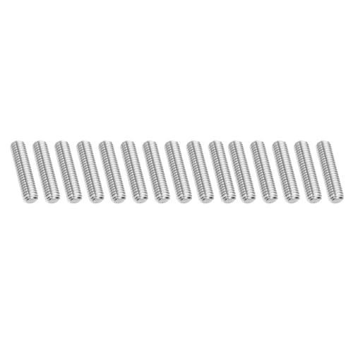PATIKIL 3/8"-16 UNC 304 Stainless Steel Fully Threaded Rod, 15Pcs 1.8" Length Long Threaded Screw Right Hand Threads All Threaded Rod Studs for Anchoring Bolt, Clamps, Hangers and U-Bolts - size: 3/8"-16 x 1.8"