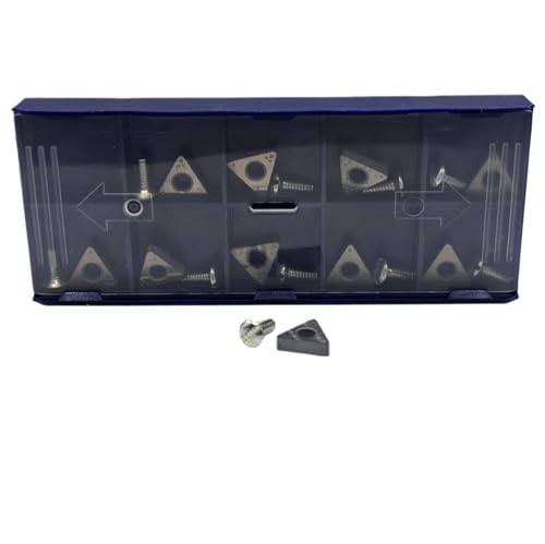 C-HORSE CB6914 Negative‑Rake Carbide Brake Lathe Bits – Fits Ammco 1000/2002/3000 & Hunter BL500/BL505 | 10-Pack Replacement Cutting Tips | Durable Precision Cutting Tips