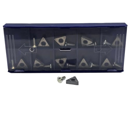 C-HORSE CB6914 Negative‑Rake Carbide Brake Lathe Bits – Fits Ammco 1000/2002/3000 & Hunter BL500/BL505 | 10-Pack Replacement Cutting Tips | Durable Precision Cutting Tips