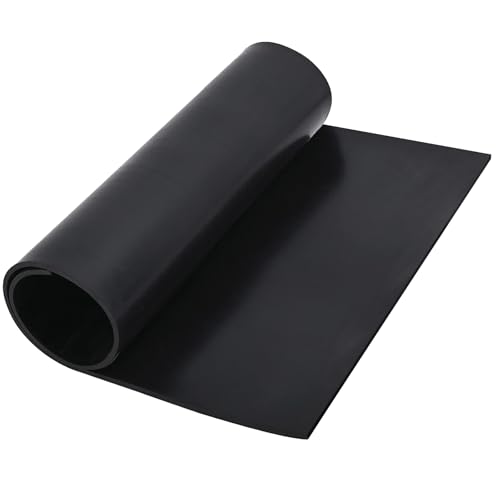 Neoprene Rubber Sheet - 1/8 Inch Thick x 16 Inch Wide x 2.5 Feet Long Neoprene Rubber Strips Rolls for DIY Gaskets, Pads, Seals, Crafts, Flooring, Cushioning of Anti-Vibration, Anti-Slip - size: W:16In x T: 1/8In x L: 2.5Ft