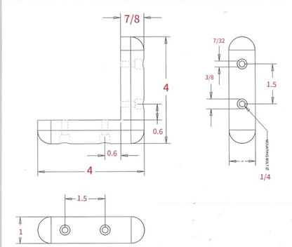 4inch Rubber Corner Guard Gray FZJ-02 (50)