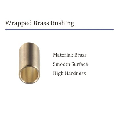 4pcs Cast Brass Oilless Sleeve Bearings - [1/4 Inch x 5/16 Inch OD x 3/4 Inch Length] Plain Wrapped Oilless Bushings - size: 1/4" x 5/16" x 3/4"