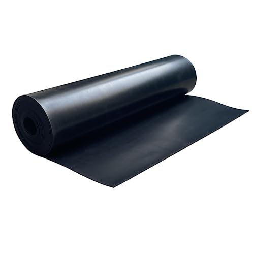 Solid Rubber Strip Roll 1/16 (.062)" Thick X 12" Wide X 10'Long - size: 12"X10'X1/16, style: No Adhesive