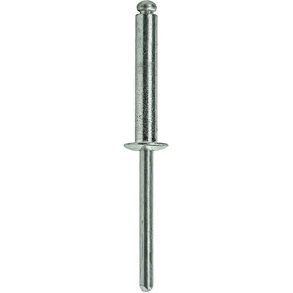 Fastenere Pop Rivets - 1/4" x 7/8" (25pcs) Heavy Duty, Open-End, Aluminum, Dome-Head Blind Rivets, Corrosion-Resistant, High Tensile & Shear Strength, 8-14 Gap 0.751"-0.875" - size: 1/4" x 7/8" (8-14) (25 Pack)