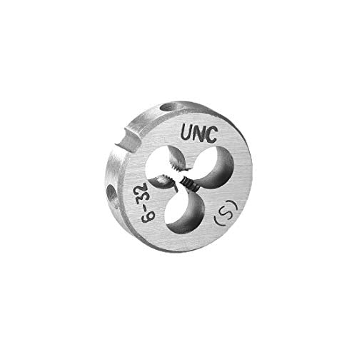 uxcell 6-32 UNC Round Die, Machine Thread Right Hand Threading Die, Alloy Steel Screw Thread Cutting Die - size: 6#-32 UNC