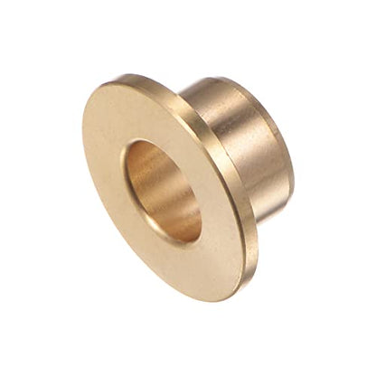 HARFINGTON 2pcs Flange Bearing Sleeve 10mm Bore 14mm OD 10mm Length 2mm Flange Thickness Bronze Bushing Self-Lubricating Bushings Sleeve for Industrial Equipment - size: 10mmx14mmx10mm