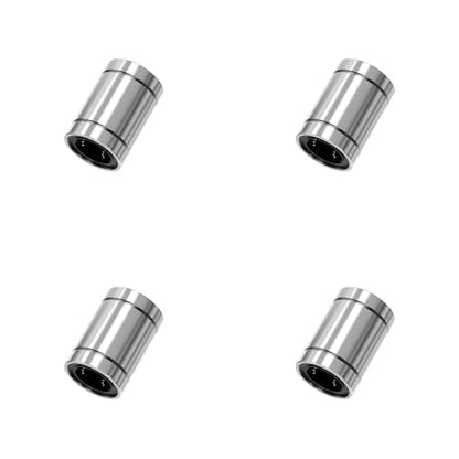 4PCS LM6UU Linear Ball Bearings, 6mm Bore Dia, 12mm OD, 19mm Length with Double Side Rubber Seal Linear Rail for CNC,3D Printer - size: LM6UU Size 6x12x19mm